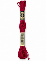 Hilo Dmc Mouliné 304 rojo frambuesa oscuro/rojo carmín