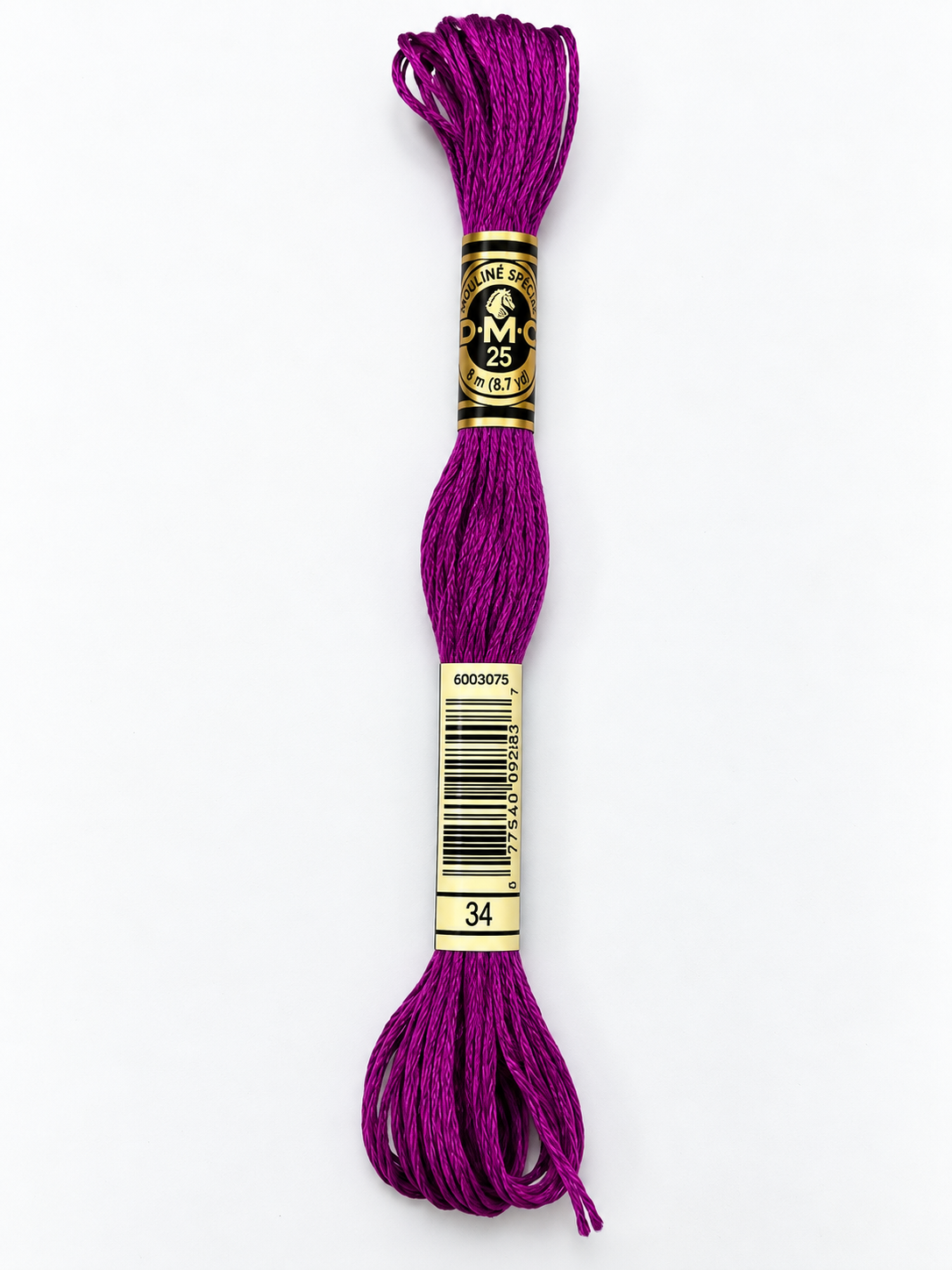 Hilo Dmc Mouliné 34 púrpura fucsia intenso