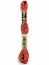 Hilo Dmc Mouliné 356 rosa teja/terracota rosado
