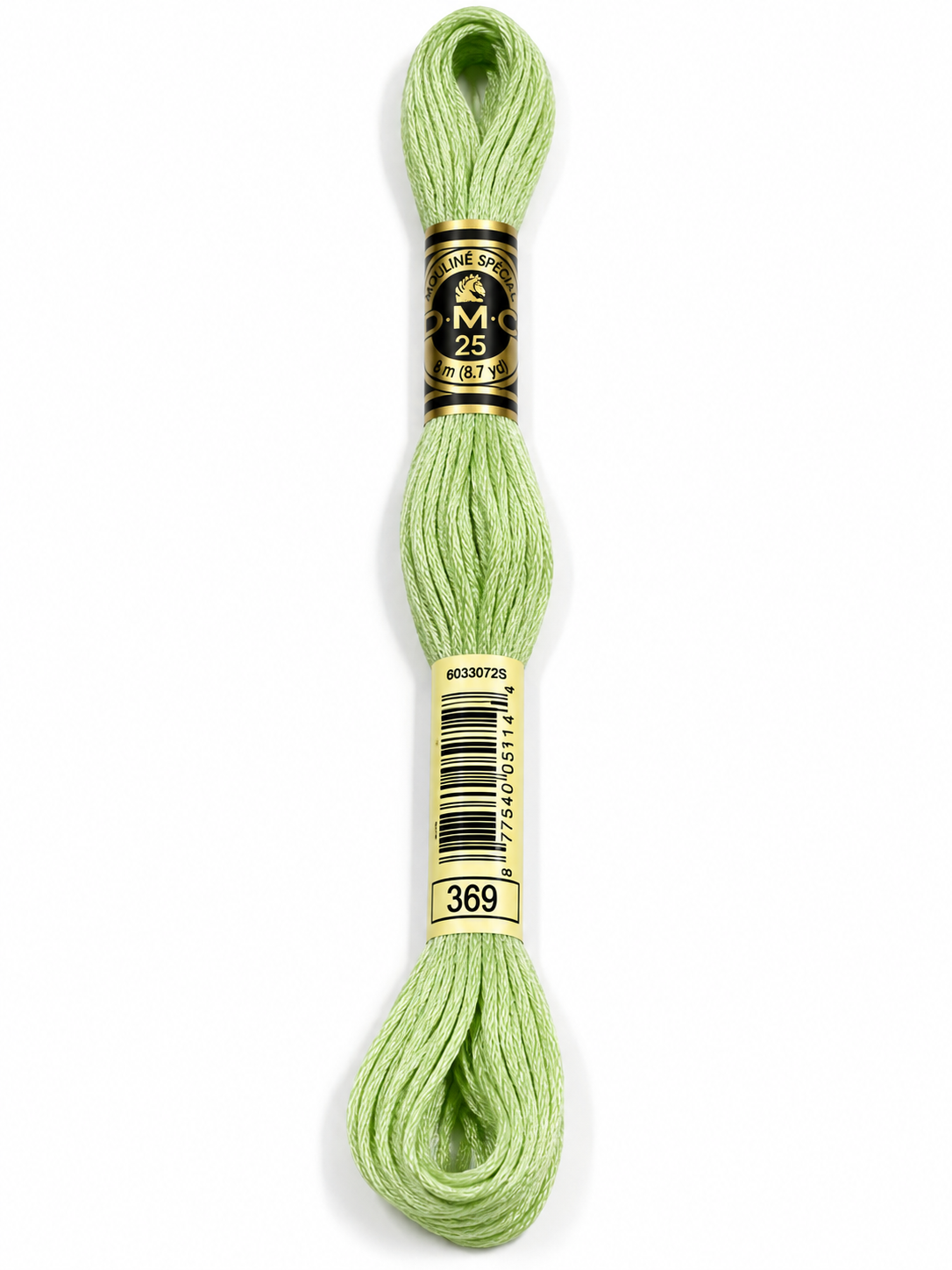 Hilo Dmc Mouliné 369 verde pistacho muy claro/verde pastel