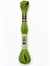 Hilo Dmc Mouliné 470 verde aguacate claro/verde oliva vivo