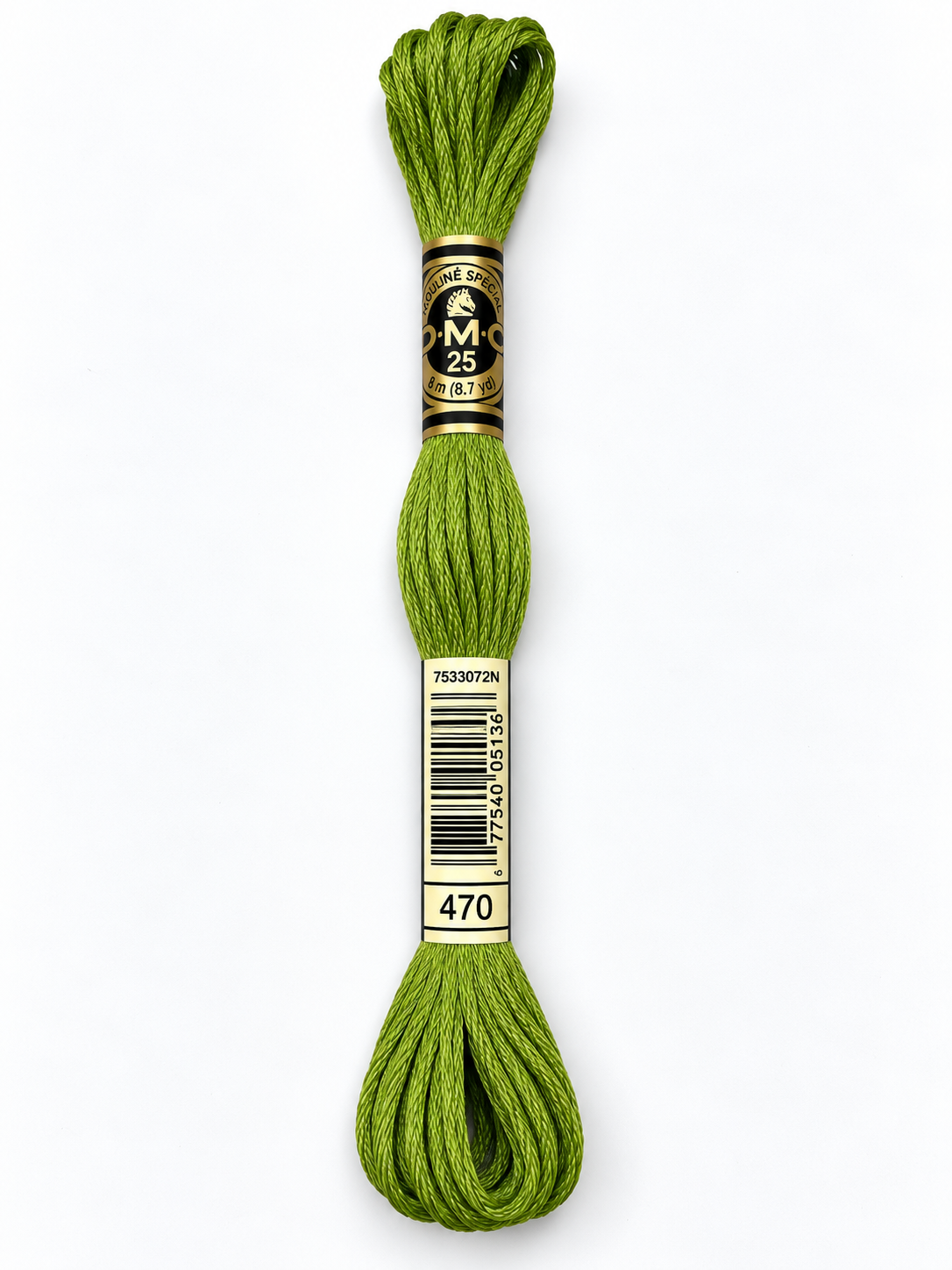 Hilo Dmc Mouliné 470 verde aguacate claro/verde oliva vivo