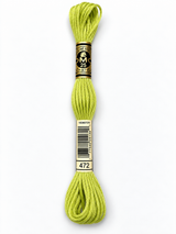 Hilo Dmc Mouliné 472 verde amarillo suave