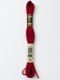 Hilo Dmc Mouliné 498 rojo oscuro intenso