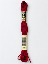 Hilo Dmc Mouliné 498 rojo oscuro intenso