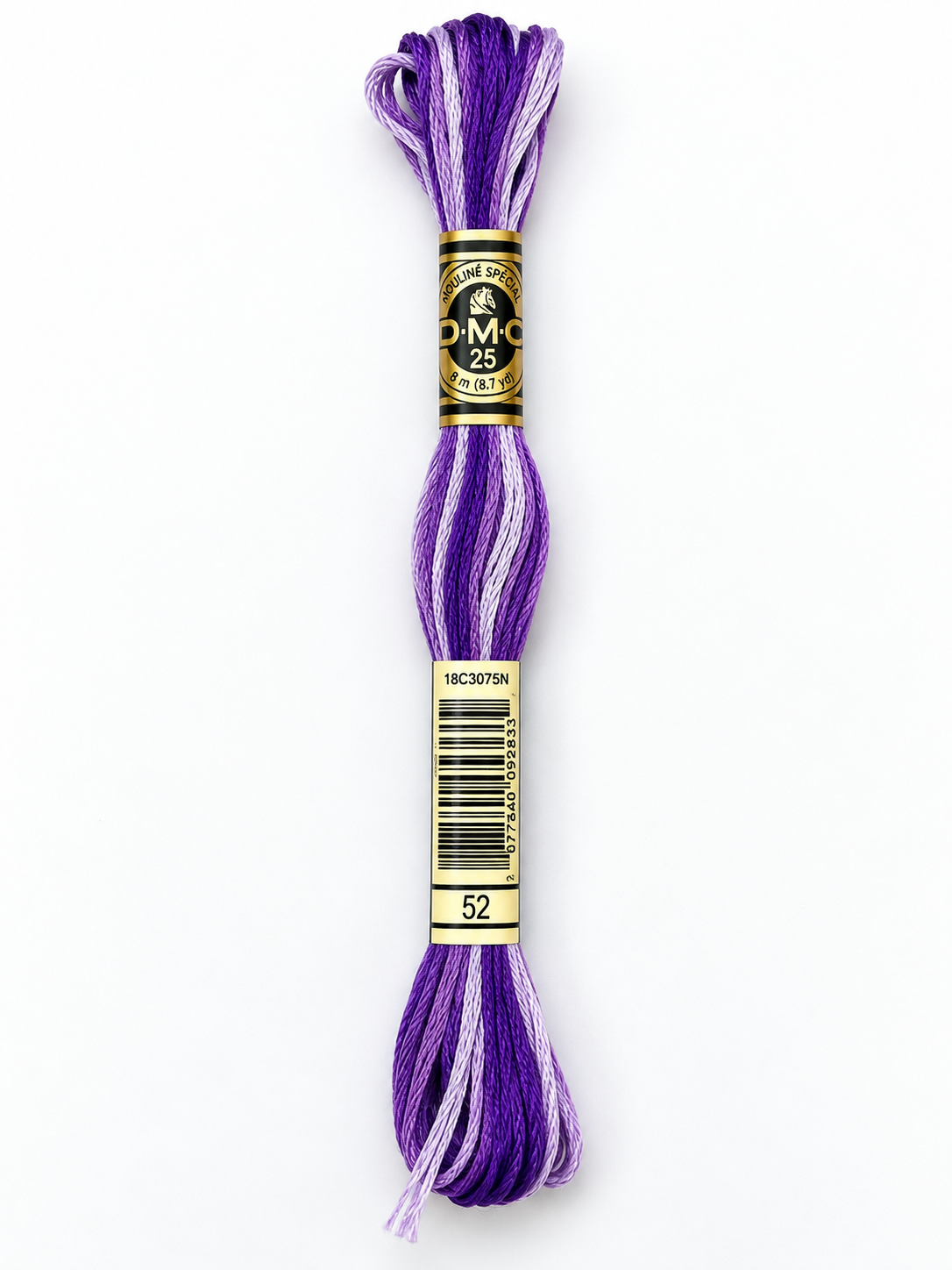 Hilo Dmc Mouliné 52 violeta y lila matizado