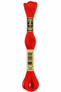 Hilo Dmc Mouliné 606 Rojo anaranjado brillante
