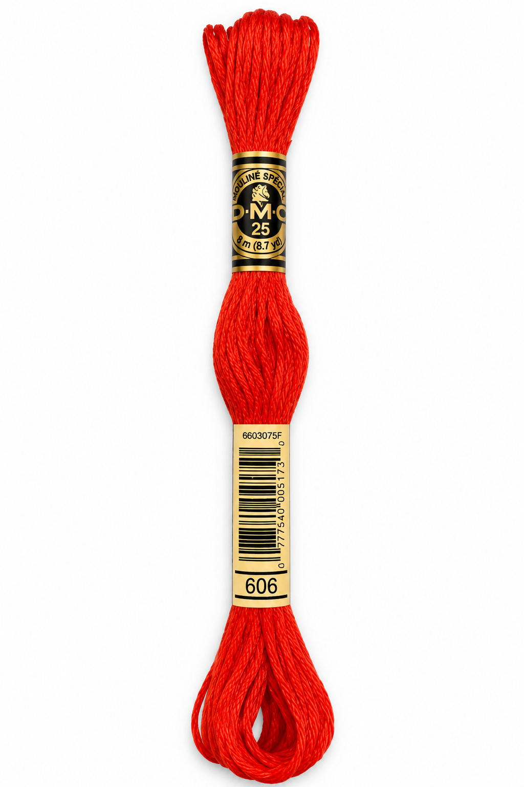 Hilo Dmc Mouliné 606 Rojo anaranjado brillante