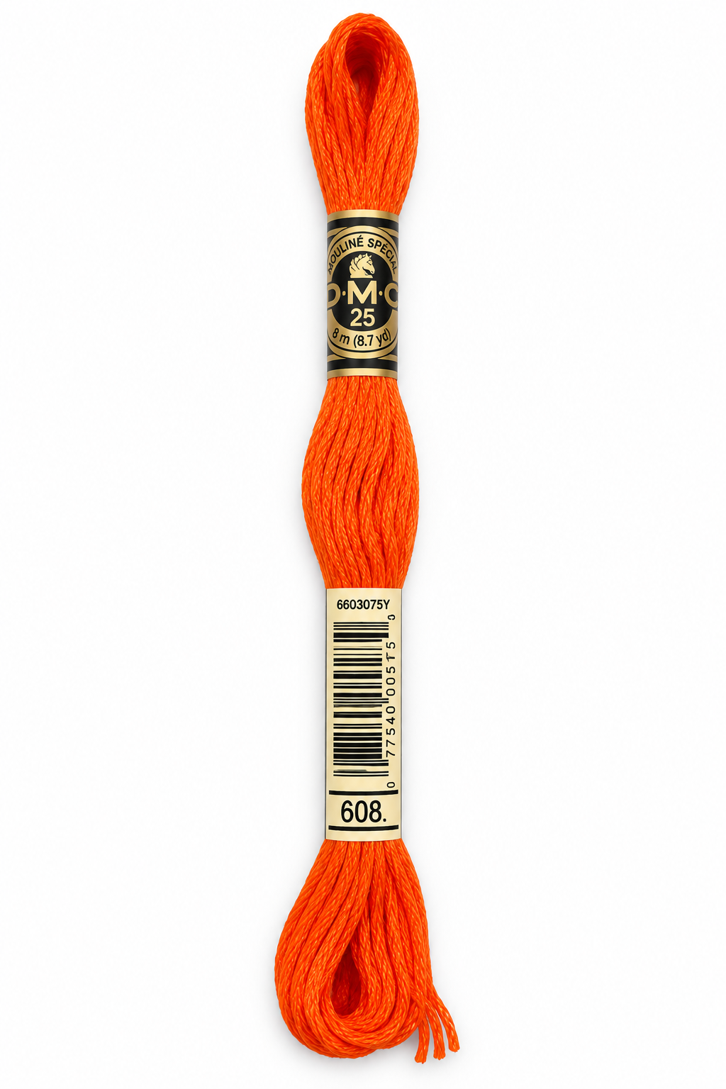 Hilo Dmc Mouliné 608 Naranja mandarina intenso