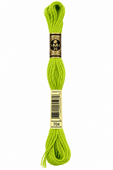 Hilo Dmc Mouliné 704 verde pistacho claro