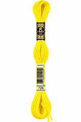 Hilo Dmc Mouliné 726 Amarillo limón brillante
