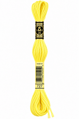 Hilo Dmc Mouliné 727 Amarillo limón claro
