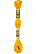 Hilo Dmc Mouliné 728 Amarillo dorado intenso