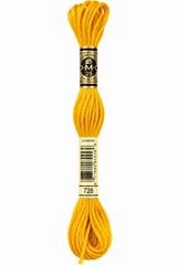 Hilo Dmc Mouliné 728 Amarillo dorado intenso