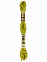 Hilo Dmc Mouliné 734 Verde oliva claro amarillento