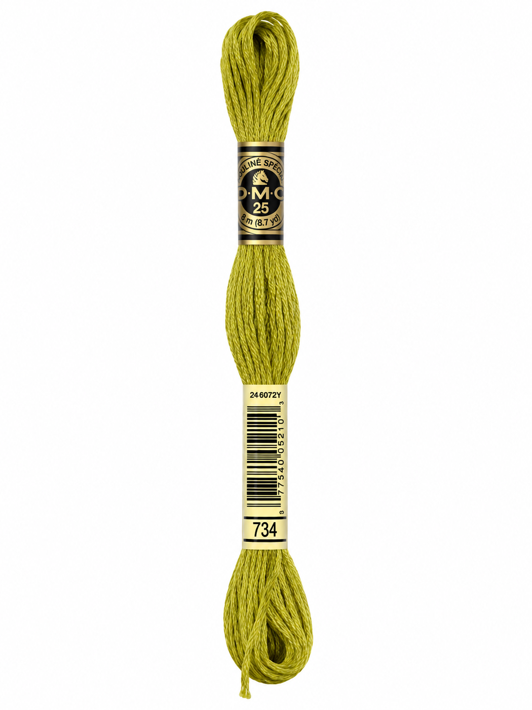 Hilo Dmc Mouliné 734 Verde oliva claro amarillento