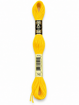 Hilo Dmc Mouliné 742 Amarillo limón intenso