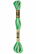 Hilo Dmc Mouliné 125 Especial verde esmeralda-menta matizado