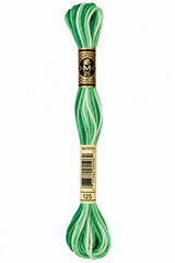 Hilo Dmc Mouliné 125 Especial verde esmeralda-menta matizado