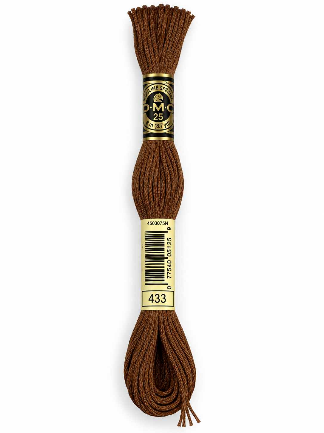 Hilo Dmc Mouliné 433 marrón medio tabaco/castaño