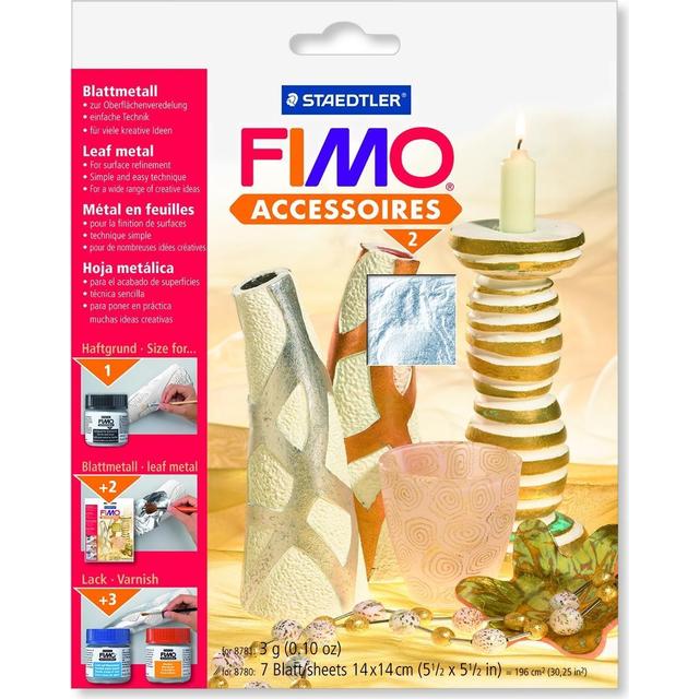 Hoja Metalica Fimo Accesorios Tono Plata Metalizado