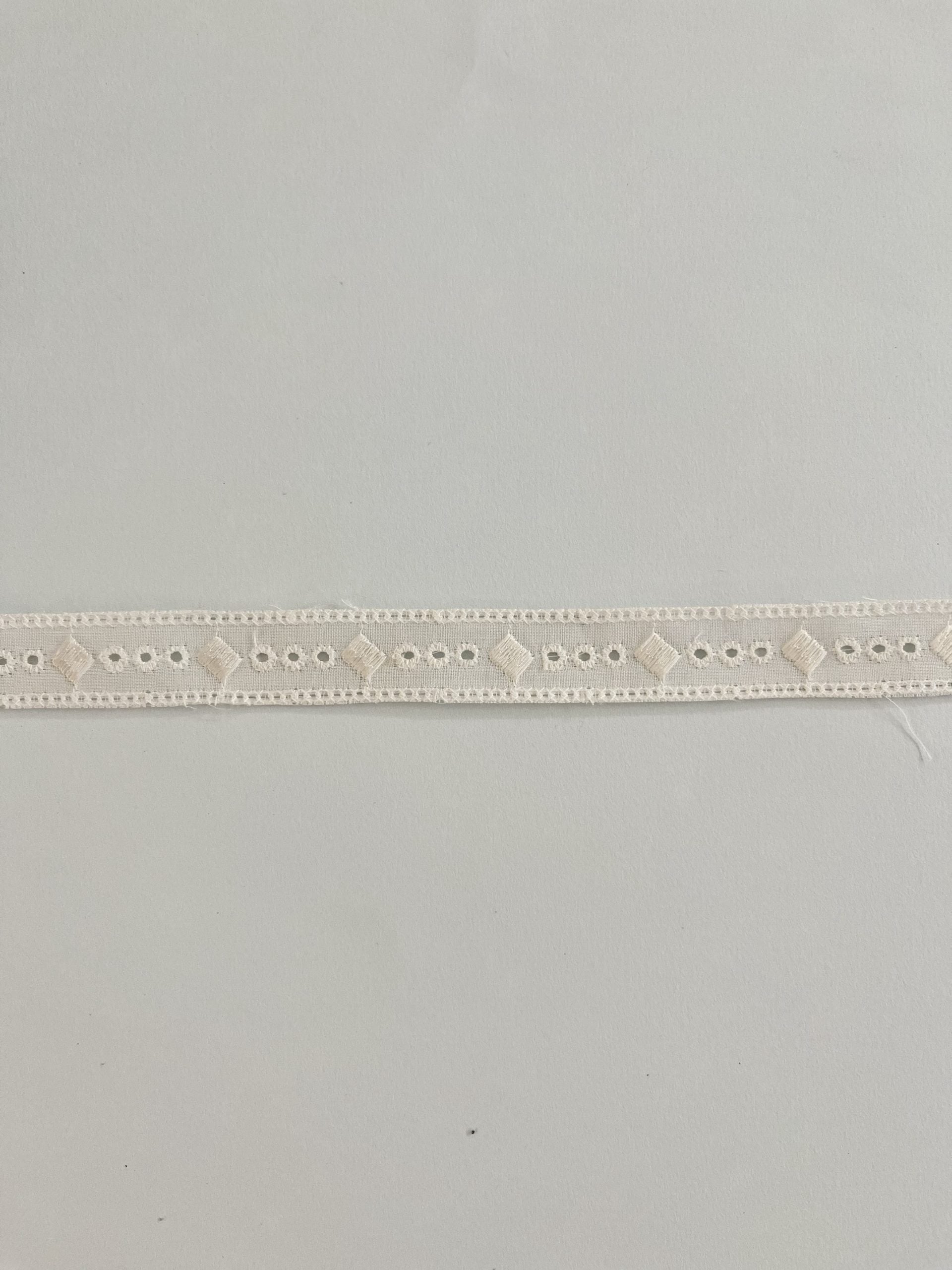 Puntilla Entredos  Blanca 1’8Cm