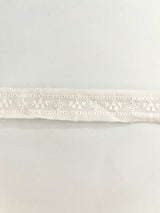 Puntilla Entredos Blanca 1,5Cm