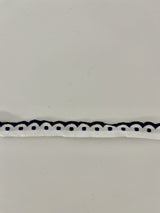 Puntilla Festón Azul Marino