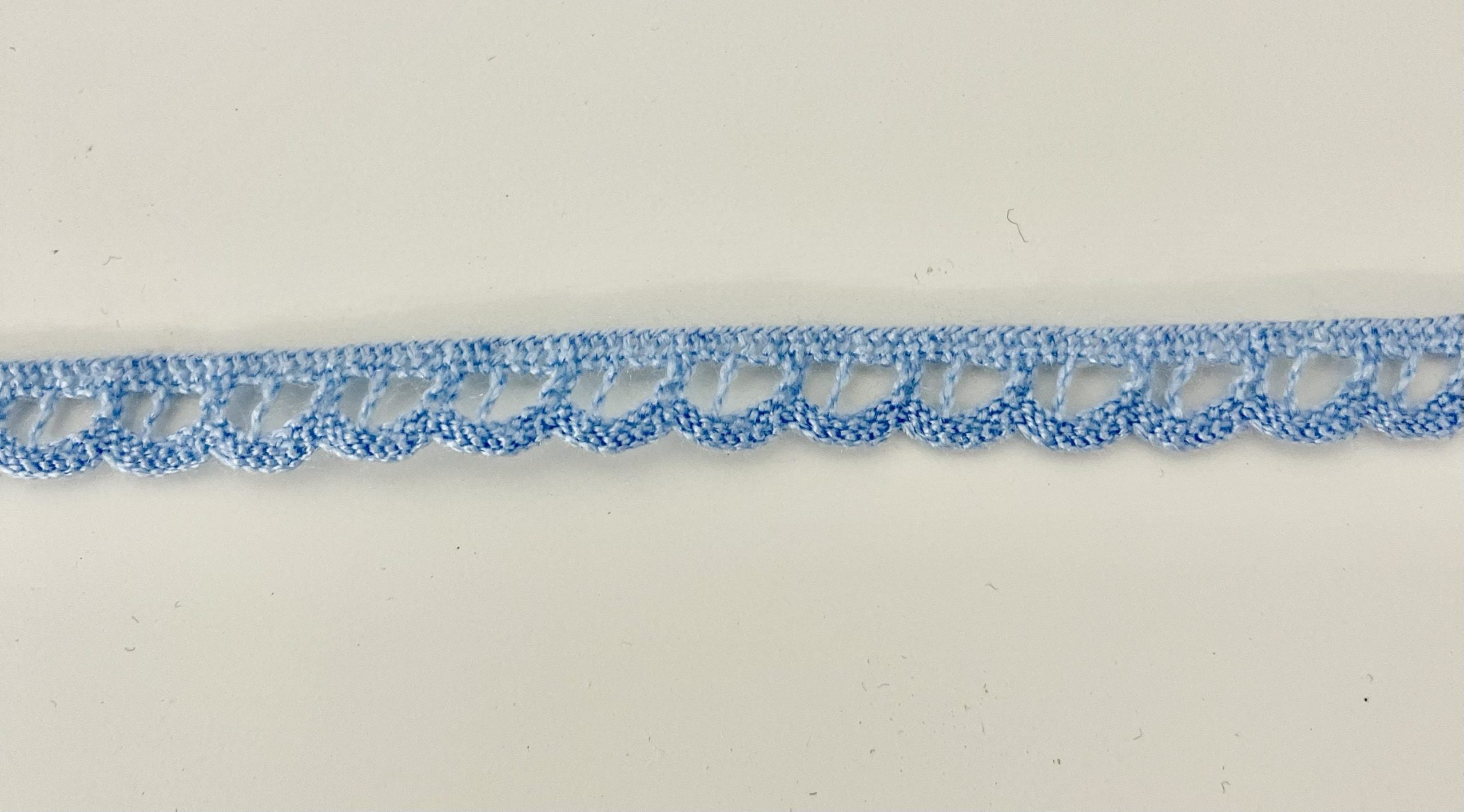 Puntilla Pasa Cintas En Azul Cielo