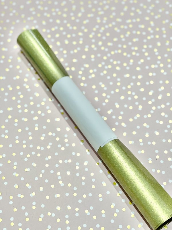 Vinilo Textil Oro Glitter 0,30x0,50 Cm