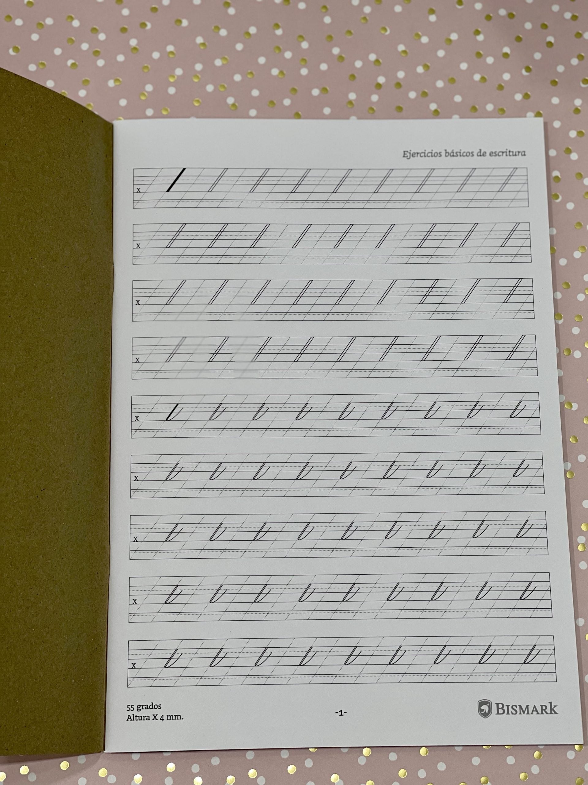 Cuaderno Ejercicios Caligrafia Inglesa