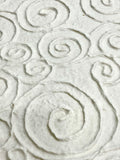 Papel artesanal con círculos en relieve th814 blanco