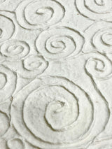 Papel artesanal con círculos en relieve th814 blanco