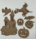 Set Halloween 7 Siluetas En Dm