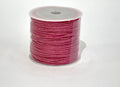 Cordón Encerado Rosa 1mm De Grosor 20 Metros