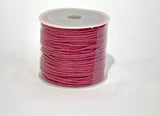 Cordón Encerado Rosa 1mm De Grosor 20 Metros
