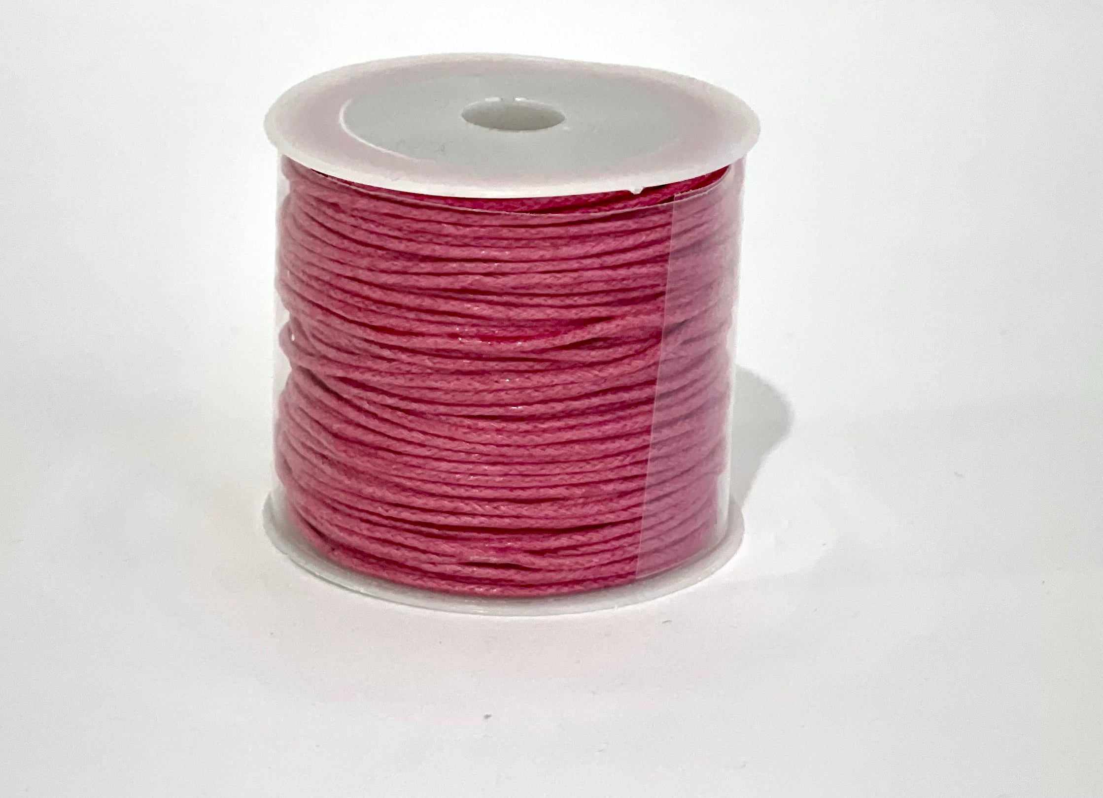 Cordón Encerado Rosa 1mm De Grosor 20 Metros