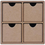 Hucha Joyerp 4 Cajones Mdf 19x19x13 Cm