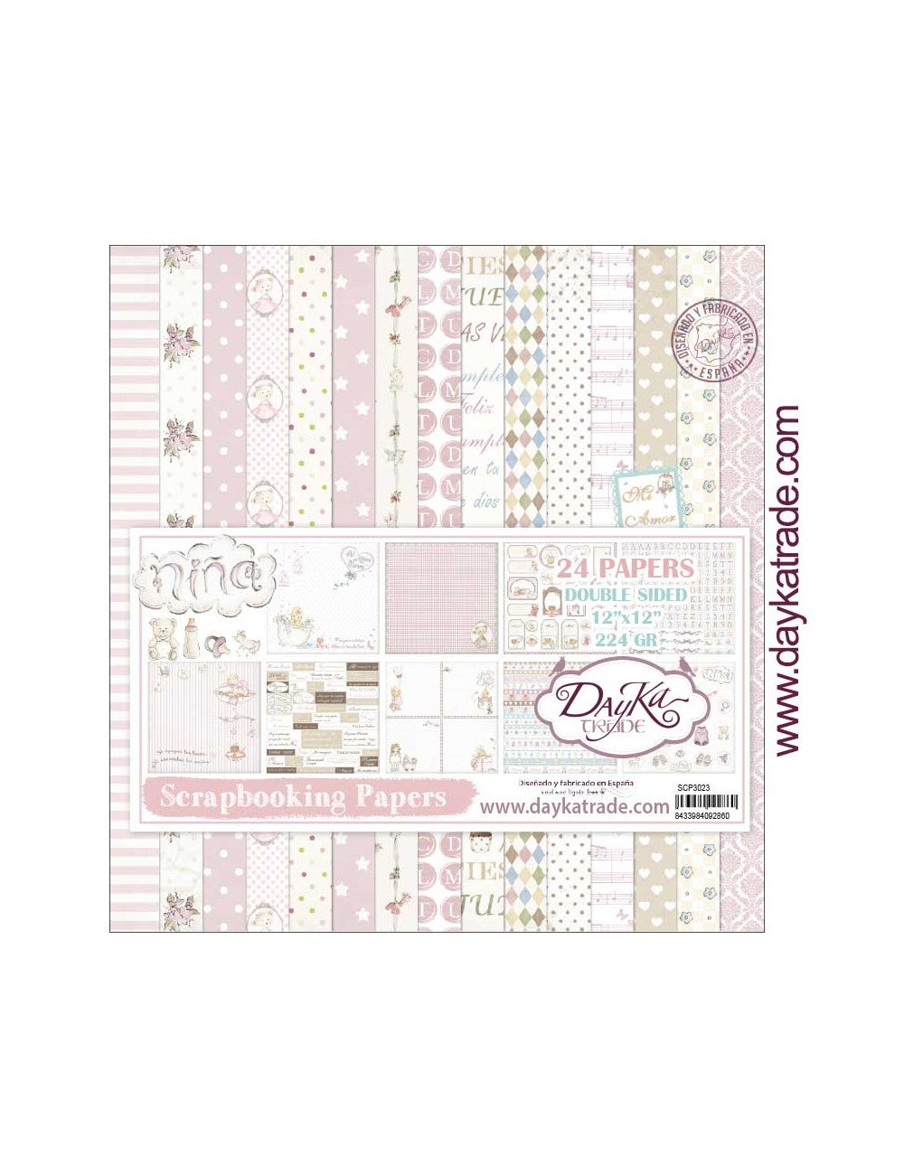 Block 30x30 Bebe niña