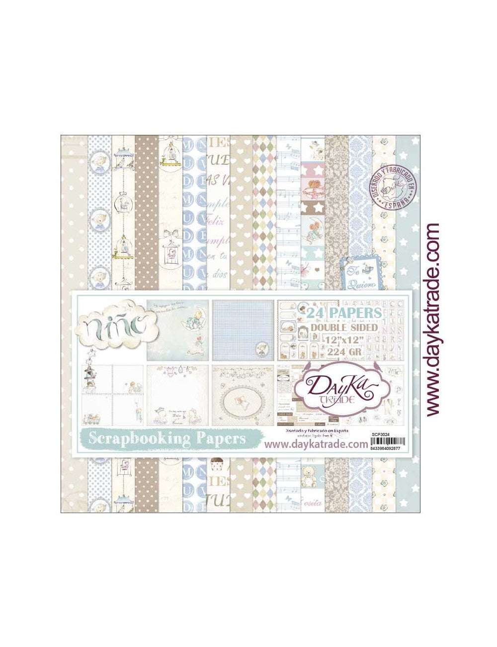 Block 30x30 Bebe niño