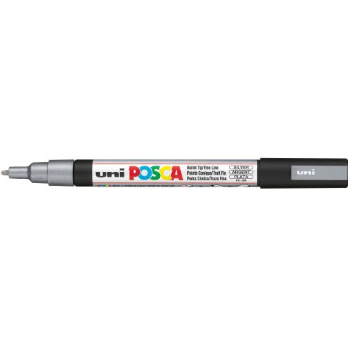 Uni Posca Rotulador Fino plateado 26 12 0,9-1,3mm