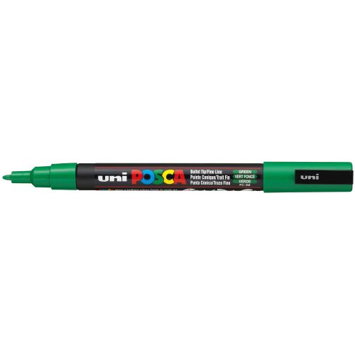 Uni Posca Rotulador Fino verde 6 0,9-1,3mm