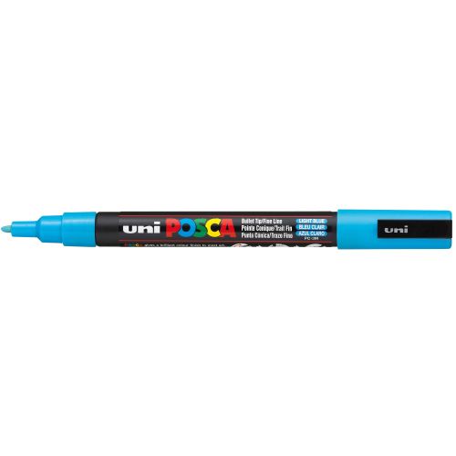 Uni Posca Rotulador Fino azul claro 8 0,9-1,3mm