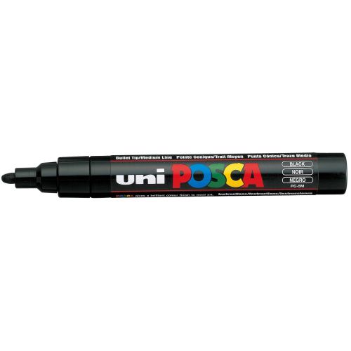 Uni Posca Rotulador Medio Negro  24 1,8-2,5mm