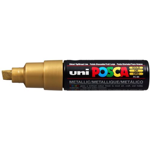 Uni Posca Rotulador Grueso Oro 25 8mm