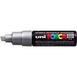 Uni Posca Rotulador Grueso Plata 26 8mm