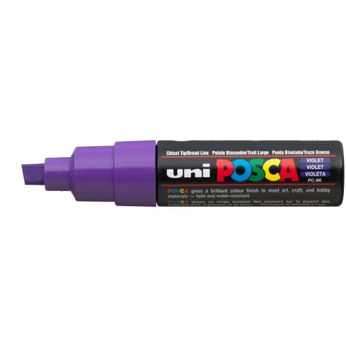 Uni Posca Rotulador Grueso Violeta 12 8mm