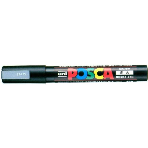 Uni Posca Rotulador Medio Plata 1,8-2,5mm