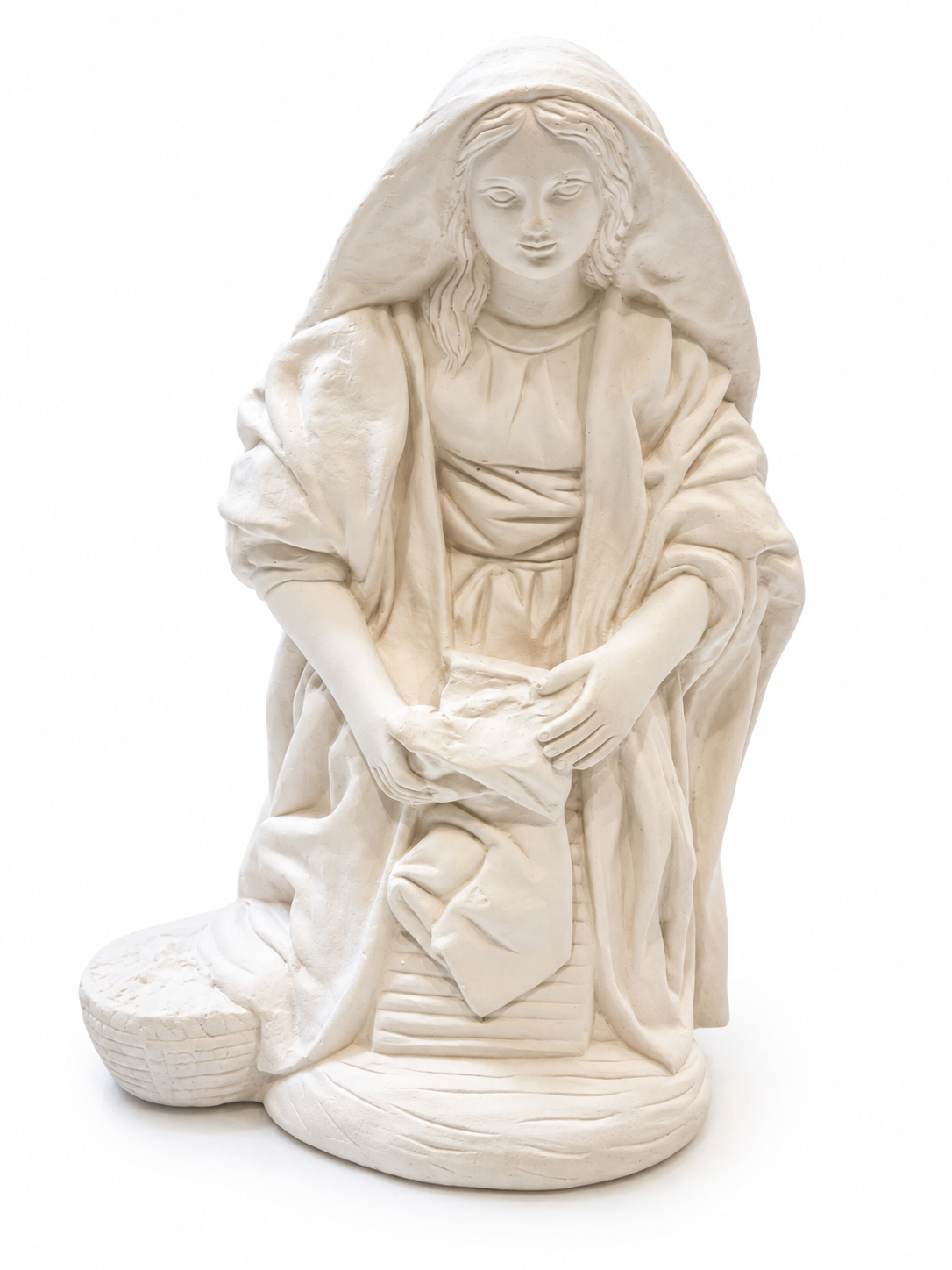 Figura de escayola Lavandera