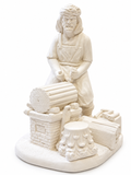Figura de escayola Leñador